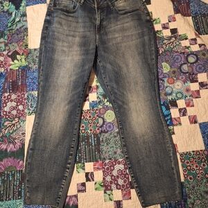 Judy Blue NWOT Jeans. SZ 16 W. Relaxed Fit. Raw Hem.